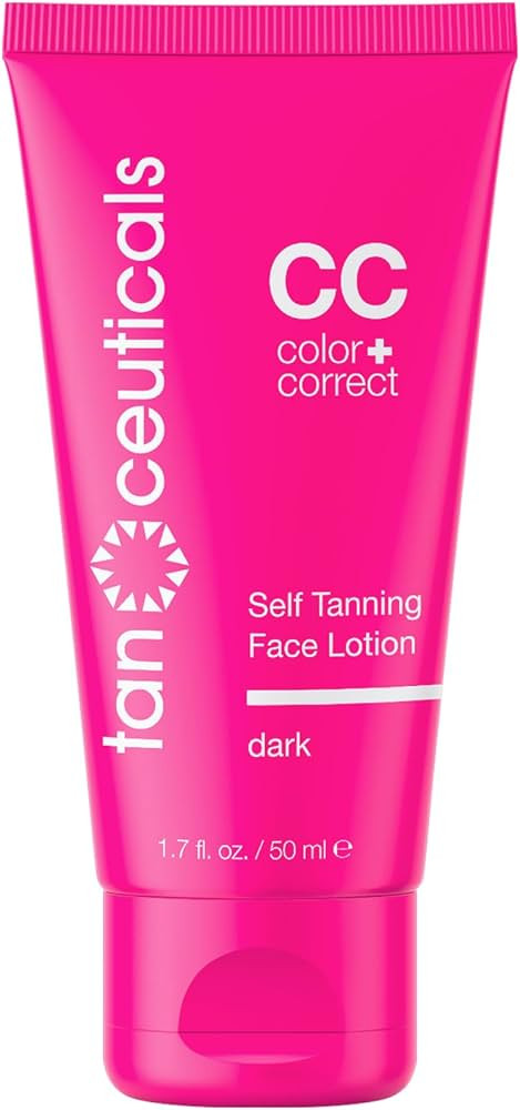 Tanceuticals Facial Self Tanner - CC Self Tanning Lotion for Face Gives Natural, Long Lasting Sun... | Amazon (US)