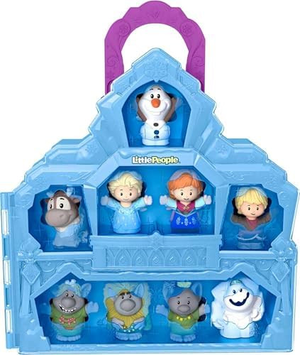 Fisher-Price Little People Toddler Toy Disney Frozen Carry Along Castle Case Playset with Figures... | Amazon (US)