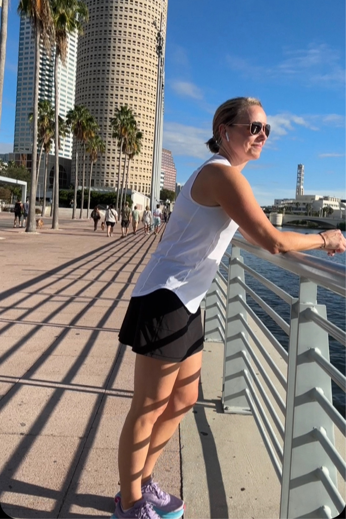 The perfect Lululemon pace rival skirt & sculpt tank!  The skirt is on long length & sculpt tank. Paired with my fav Hoka One Shoes.  

#LTKover40 #LTKtravel #LTKfitness