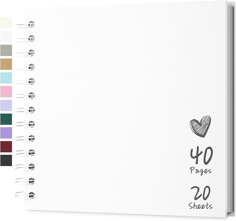 Hardcover DIY Scrapbook Album Perfect for Polaroid 4x6 / 5x7 Photos, Customizable Memory Book for... | Amazon (US)
