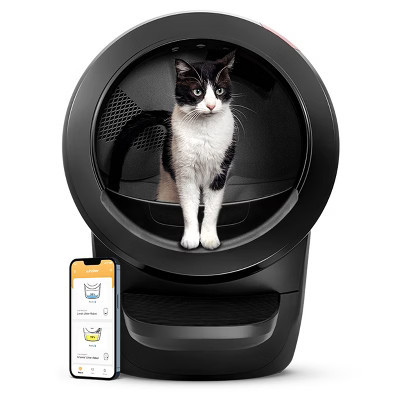 Whisker Litter-Robot 4 with Step - Black: Automatic Cat Litter Box with Disposal Bags | Target