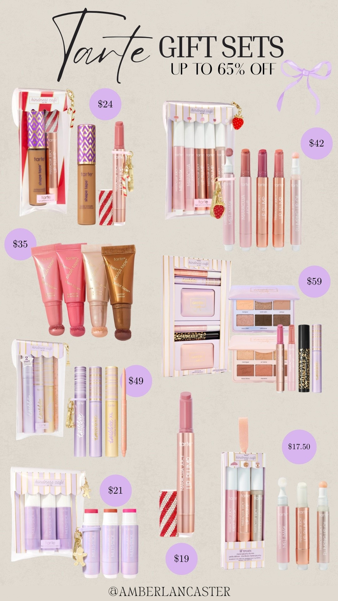 Tarte gift sets are on sale for up to 65% off!! 🎁💜 | 
tarte, tarte cosmetics, tarte sale, tarte gift sets, tarte holiday sets, tarte holiday kits, gift set, makeup gift set, beauty gift set, gift guide, gift ideas, gifts for her, gift idea for her, gift guide for her, gift ideas beauty lover, gift guide beauty lover, makeup gifts, christmas gift guide, stocking stuffer ideas. 

#LTKGiftGuide #LTKHoliday #LTKSaleAlert