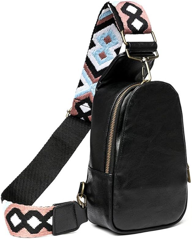 Sling Bag for Women, Fanny Packs Chest Satchel Bag for Women Bohemian Style Travel Crossbody Belt... | Amazon (US)