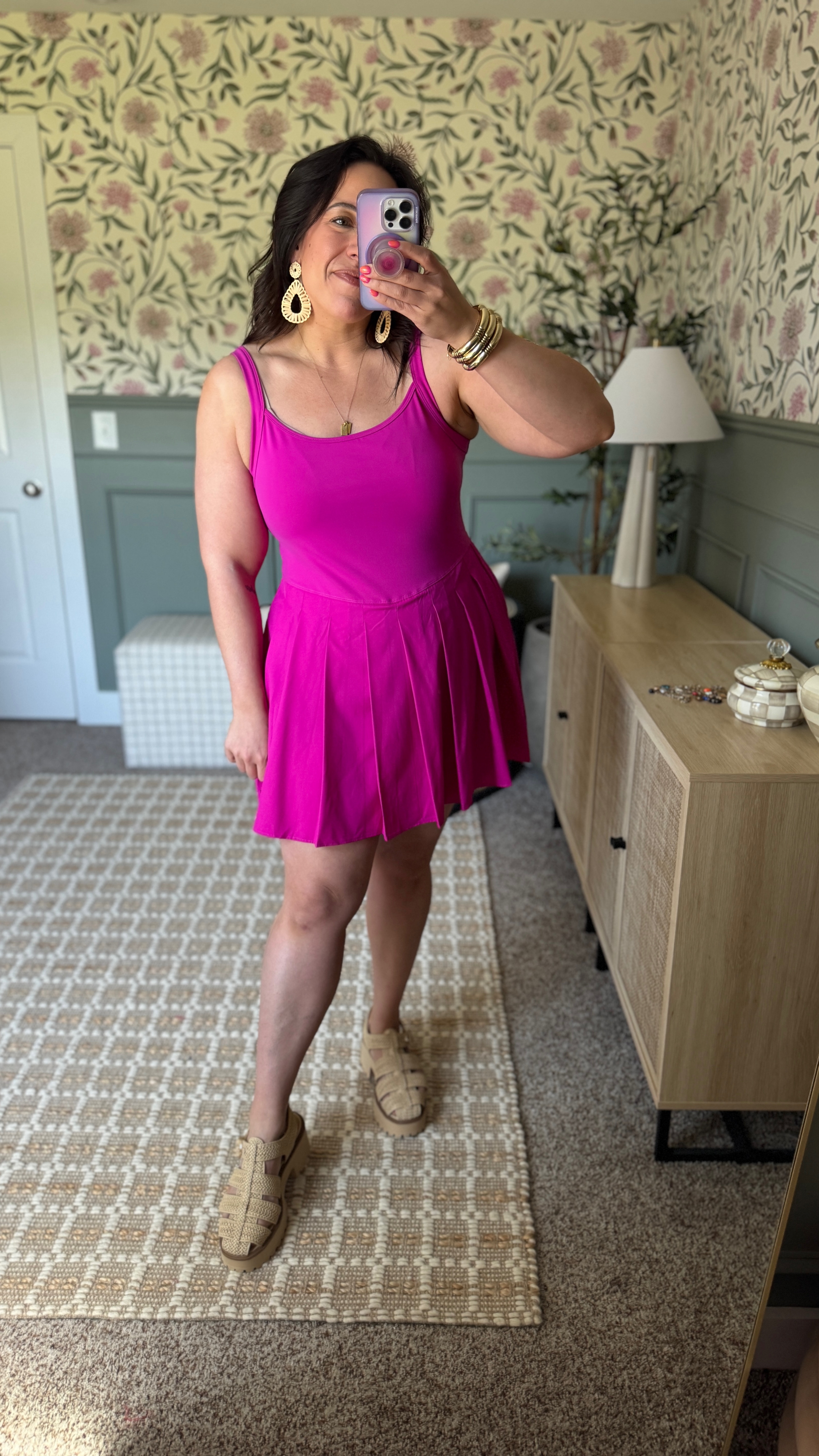 Amazon fashion pink activewear dress! Wearing size large has built in shorts with one pocket! 

#LTKFindsUnder50 #LTKMidsize #LTKActive