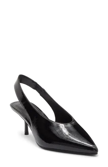 Abound Lainey Slingback Kitten Heel Pump in Black at Nordstrom Rack, Size 11 | Nordstrom Rack