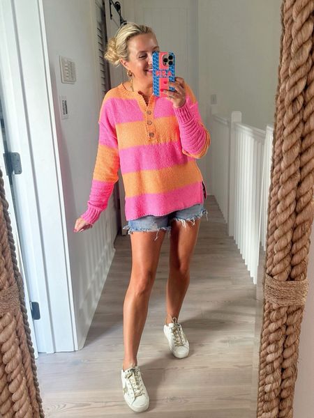 Loving this sweater!! Wearing a small. The colors are perfection for summer 

#LTKSeasonal #LTKStyleTip #LTKFindsUnder100