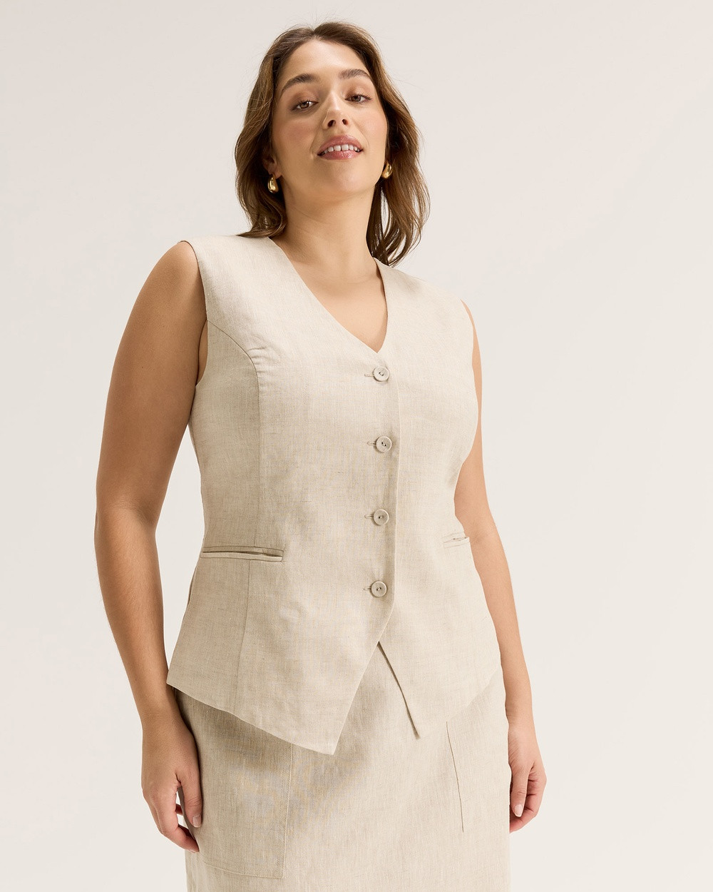 Review - Celine Vest - Tops (FLAX) Celine Vest | THE ICONIC (AU & NZ)