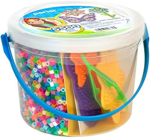 Perler Sunny Days Bright Color Fuse Bead Bucket, 5500 pcs | Amazon (US)