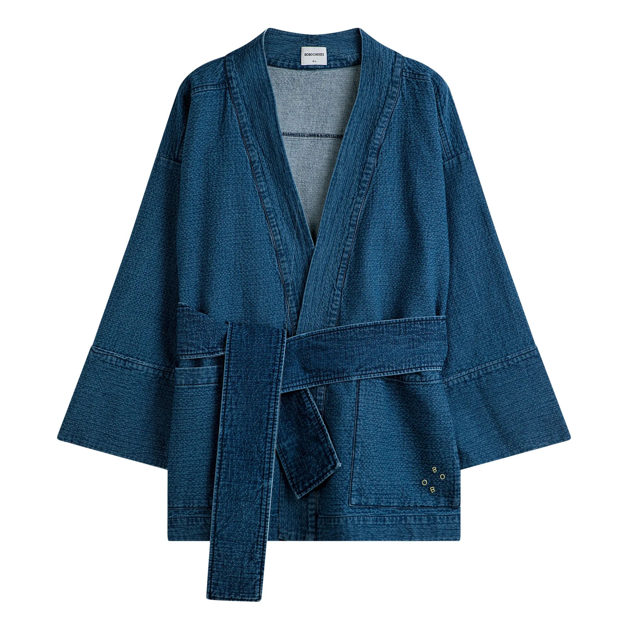 Cotton Kimono Jacket - Women's  | Denim blue | Smallable