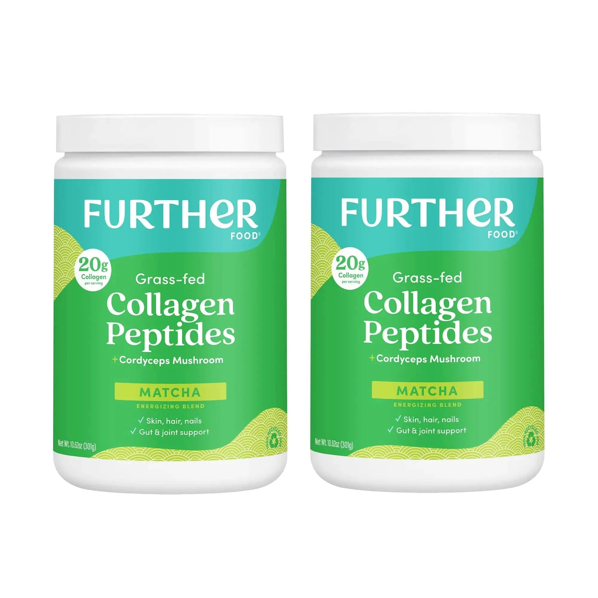 Matcha Collagen Peptides Powder | Further Food