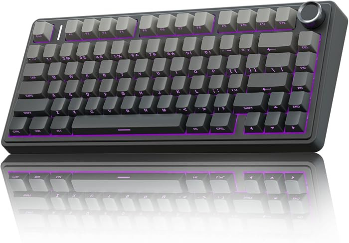 AULA F75 Pro Wireless Mechanical Keyboard,75% Hot Swappable Custom Keyboard with Knob,RGB Backlit... | Amazon (US)