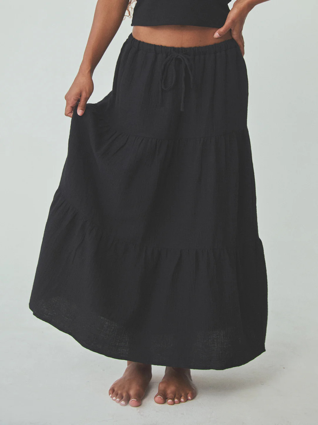 Tiered Cotton Skirt | Klassy