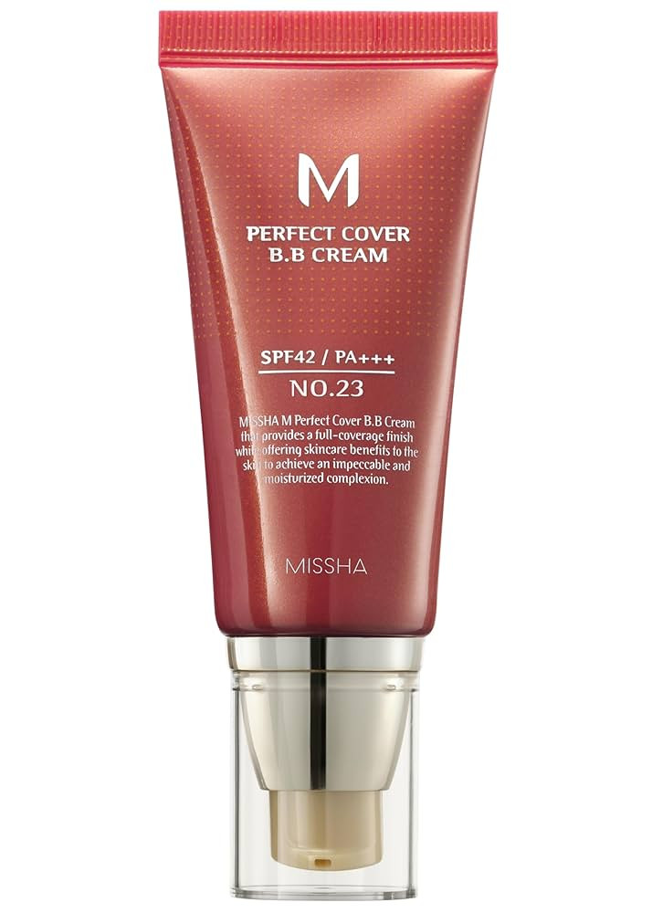 MISSHA M Perfect Cover BB Cream No.23 Natural Beige -Light/Medium with Cool/Neutral Undertone SPF... | Amazon (US)