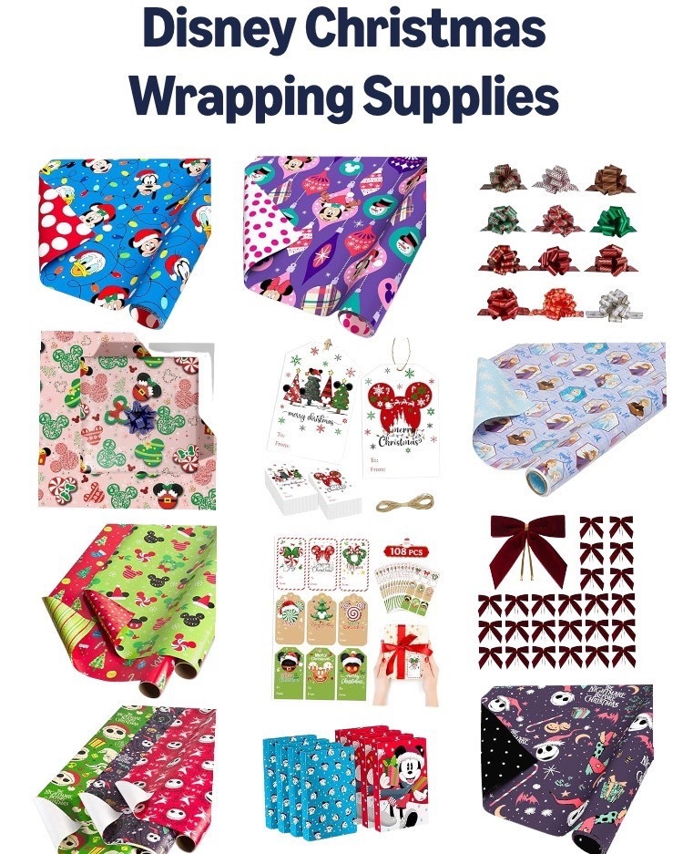 Disney Christmas wrapping supplies