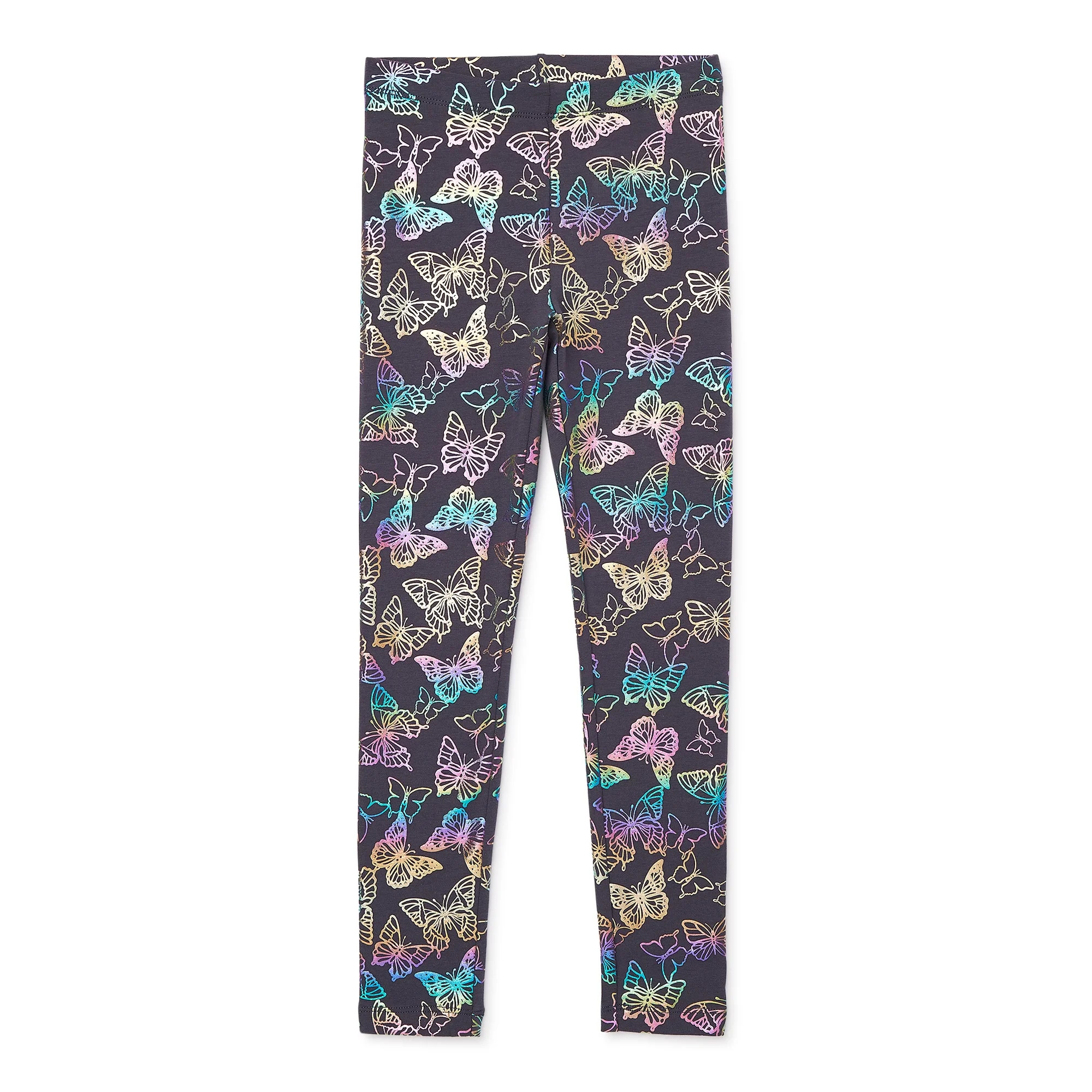 Wonder Nation Girls Kid Tough Leggings, Sizes 4-18 & Plus | Walmart (US)