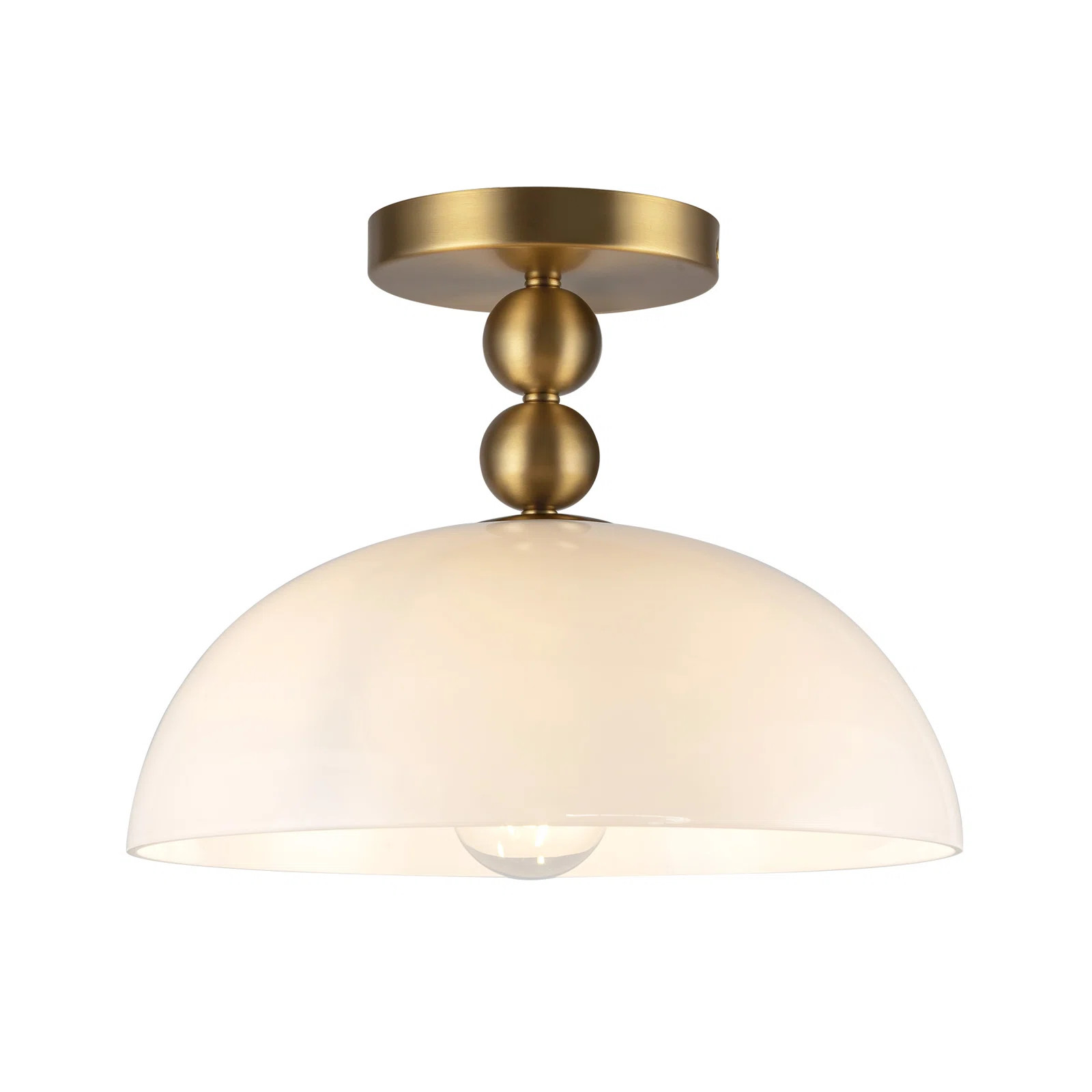 Paisley Glass Semi Flush Mount | Wayfair North America