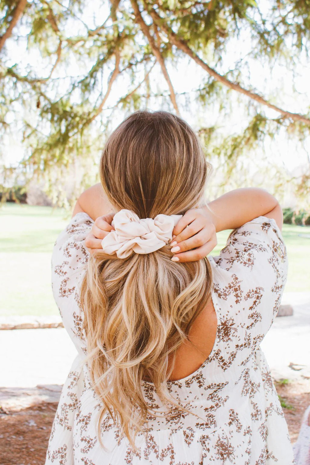 Oat Milk Jumbo Scrunchie | Shop Andi