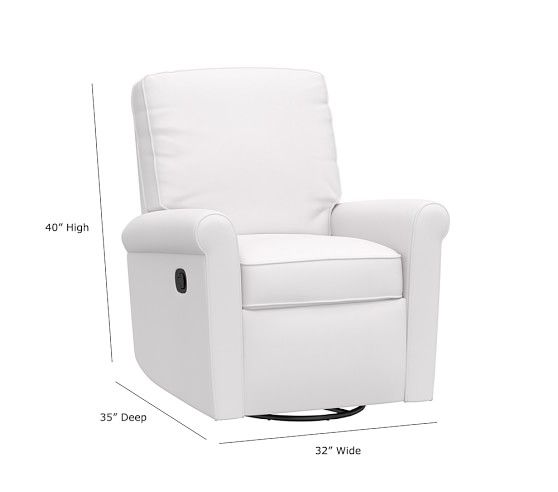 Small Comfort Swivel Glider & Recliner | Pottery Barn Kids