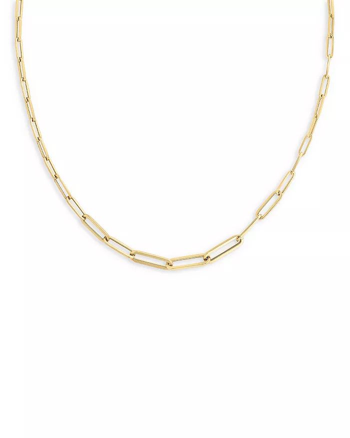 18K Yellow Gold Classic Oro Link Necklace, 17" | Bloomingdale's (US)