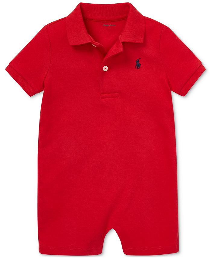 Polo Ralph Lauren Ralph Lauren Baby Boys Cotton Interlock Polo Shortall & Reviews - All Baby - Ki... | Macys (US)