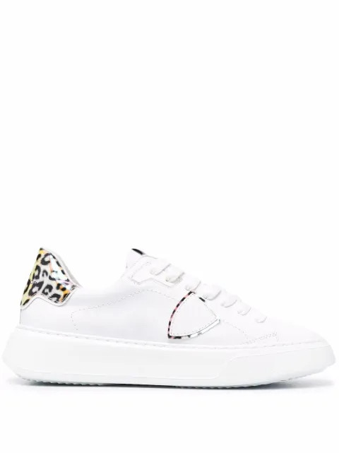 Philippe Model Paris Temple Veau Animalier Sneakers - Farfetch | Farfetch Global