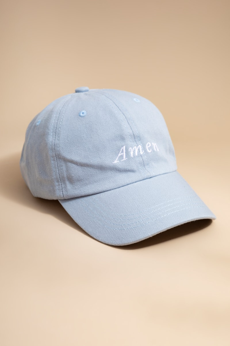 Amen Script Baseball Hat | Francesca's