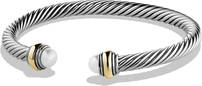 David Yurman Cable Classics Bracelet with Semiprecious Stones & 14K Gold Accent, 5mm | Nordstrom | Nordstrom