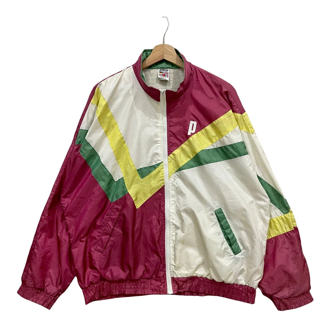 Vintage!! Multicolour Prince Tennis Sportswear Windbreaker Jacket - Etsy | Etsy (Global)