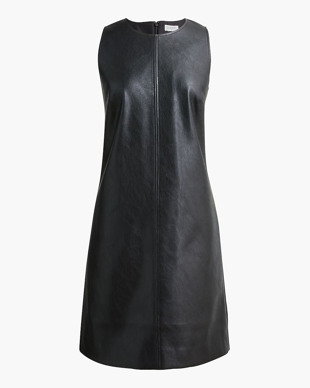 Faux-leather shift dress | J.Crew Factory