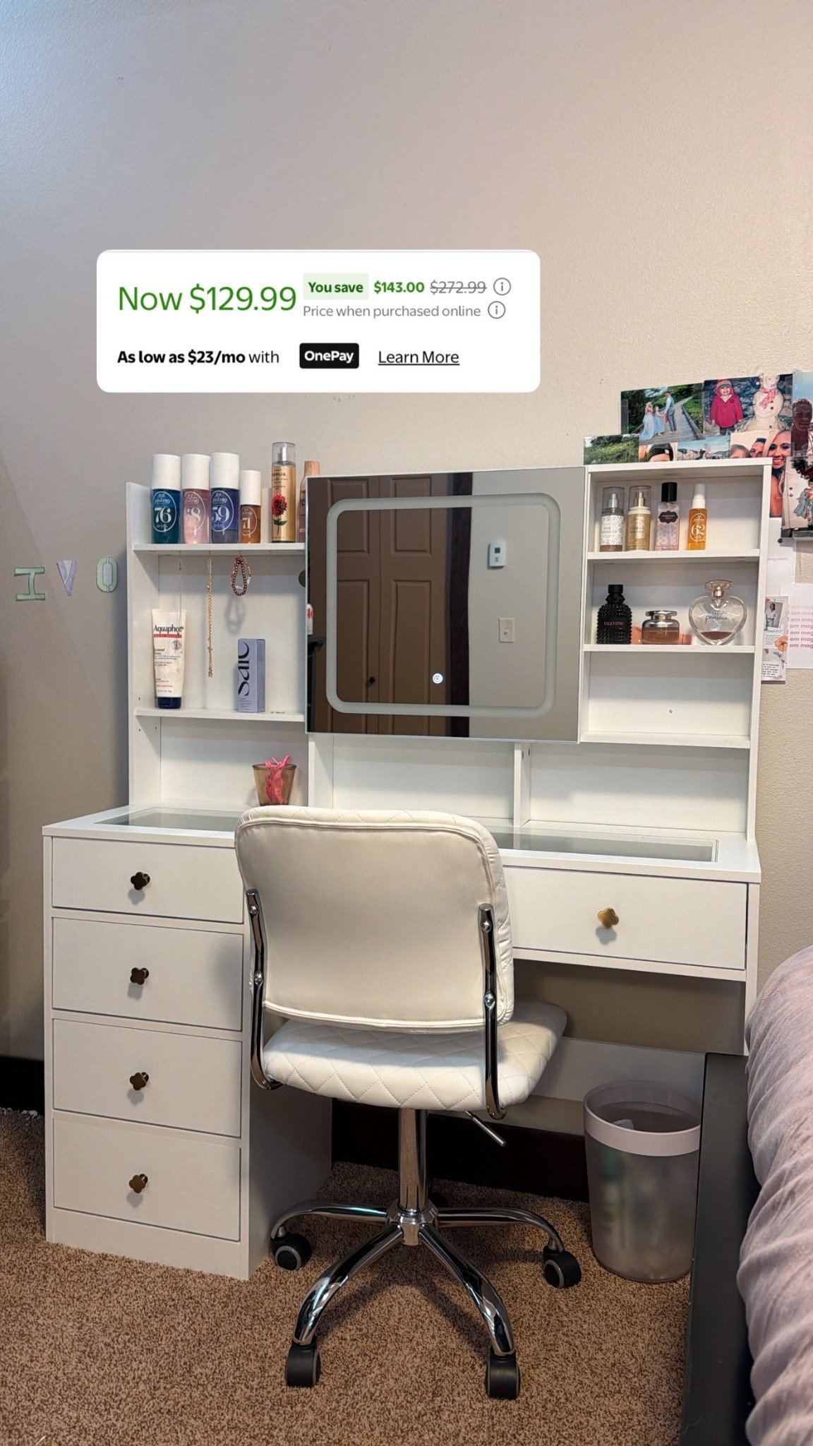 Makeup vanity on sale for $130!!

#LTKBeauty #LTKGiftGuide #LTKSaleAlert