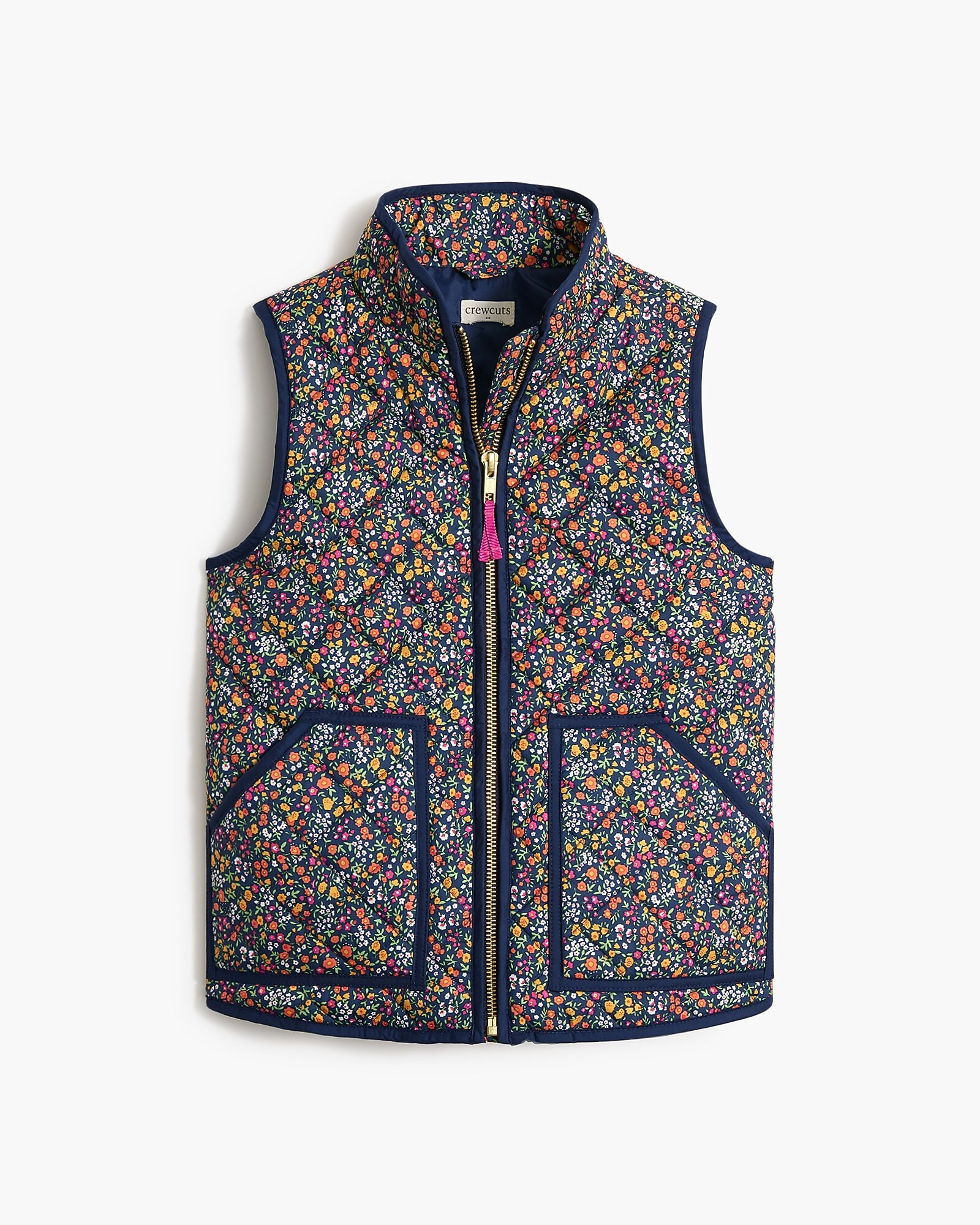 Girls' printed quilted vest | J.Crew Factory