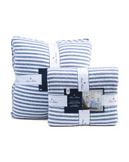 Linen Blend Striped Quilt Collection | Marshalls