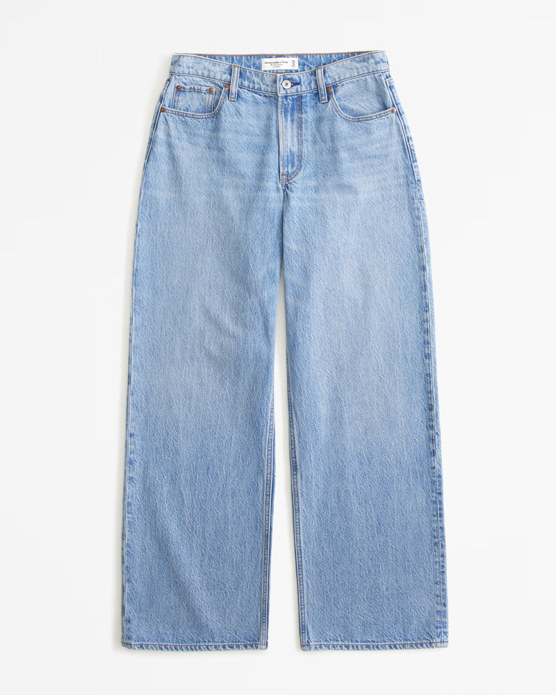 Women's Curve Love Low Rise Ultra Loose Jean | Women's Bottoms | Abercrombie.com | Abercrombie & Fitch (US)