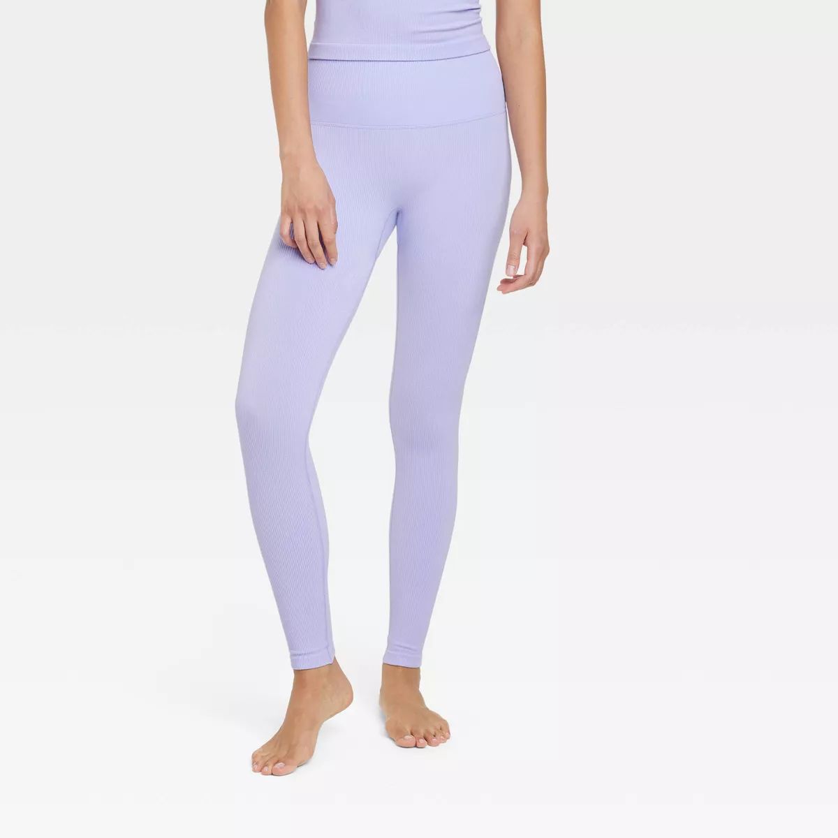 Women's Seamless High-Rise Rib Leggings - All in Motion™ | Target