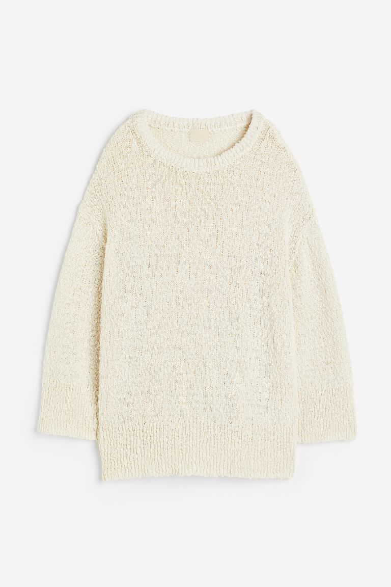 Oversized textured-knit jumper | H&M (UK, MY, IN, SG, PH, TW, HK)