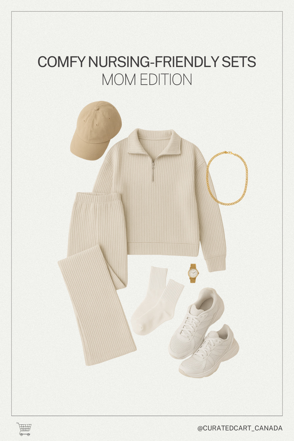 Cozy meets casual ✨ This ribbed knit lounge set is the ultimate chic athleisure vibe. Styled with classic white sneakers, crew socks, a neutral baseball cap, and a gold watch for that effortless 'off-duty' look. Perfect for running errands, travel days, or cozy weekends. #LTKfit #LTKstyle #LTKunder100 #falloutfit #casualchic #momstyle #neutralstyle #athleisureoutfit #capsulewardrobe" 

 #LTKcanada #LTKsale