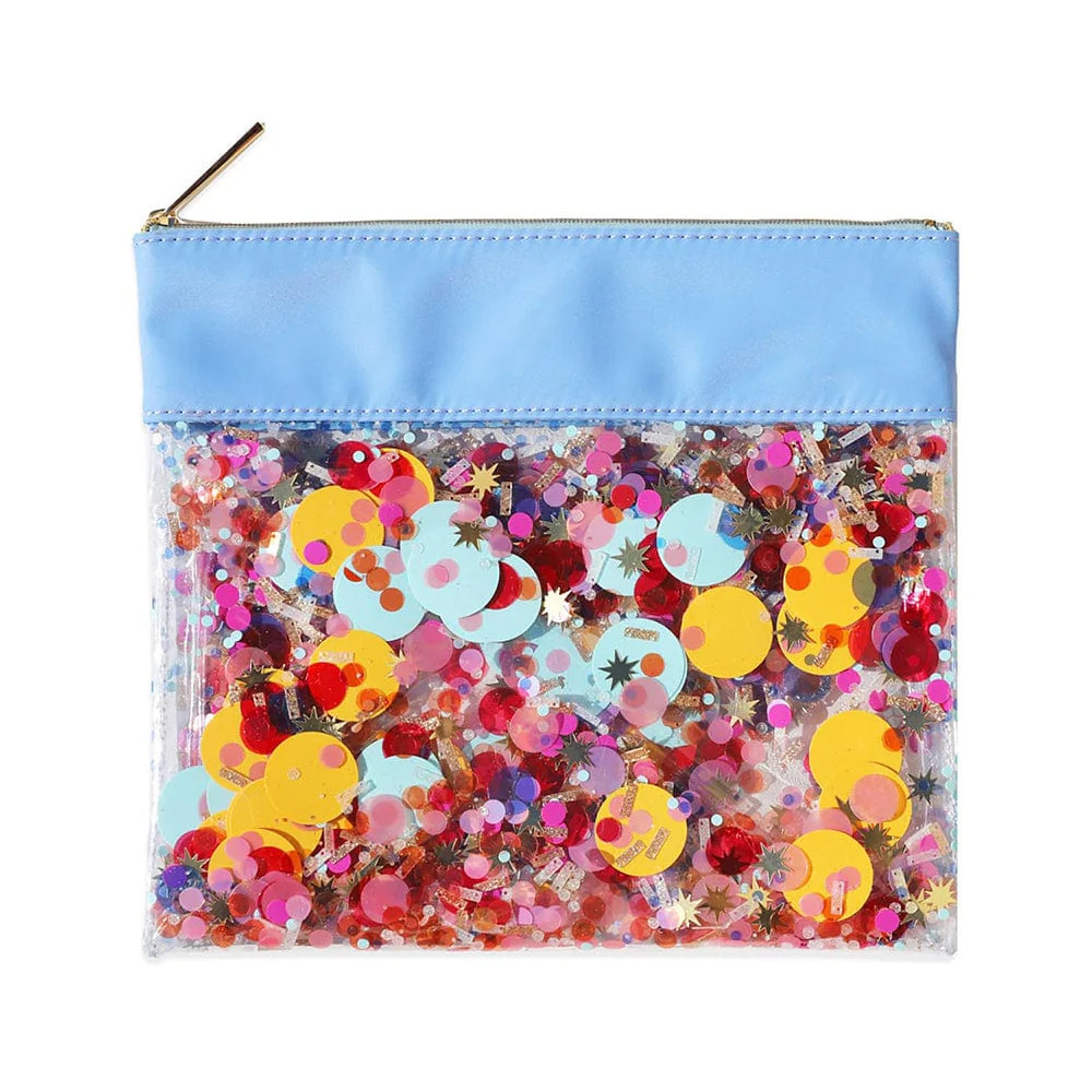 Celebrate Every Day Confetti Everything Pouch | Packed Party