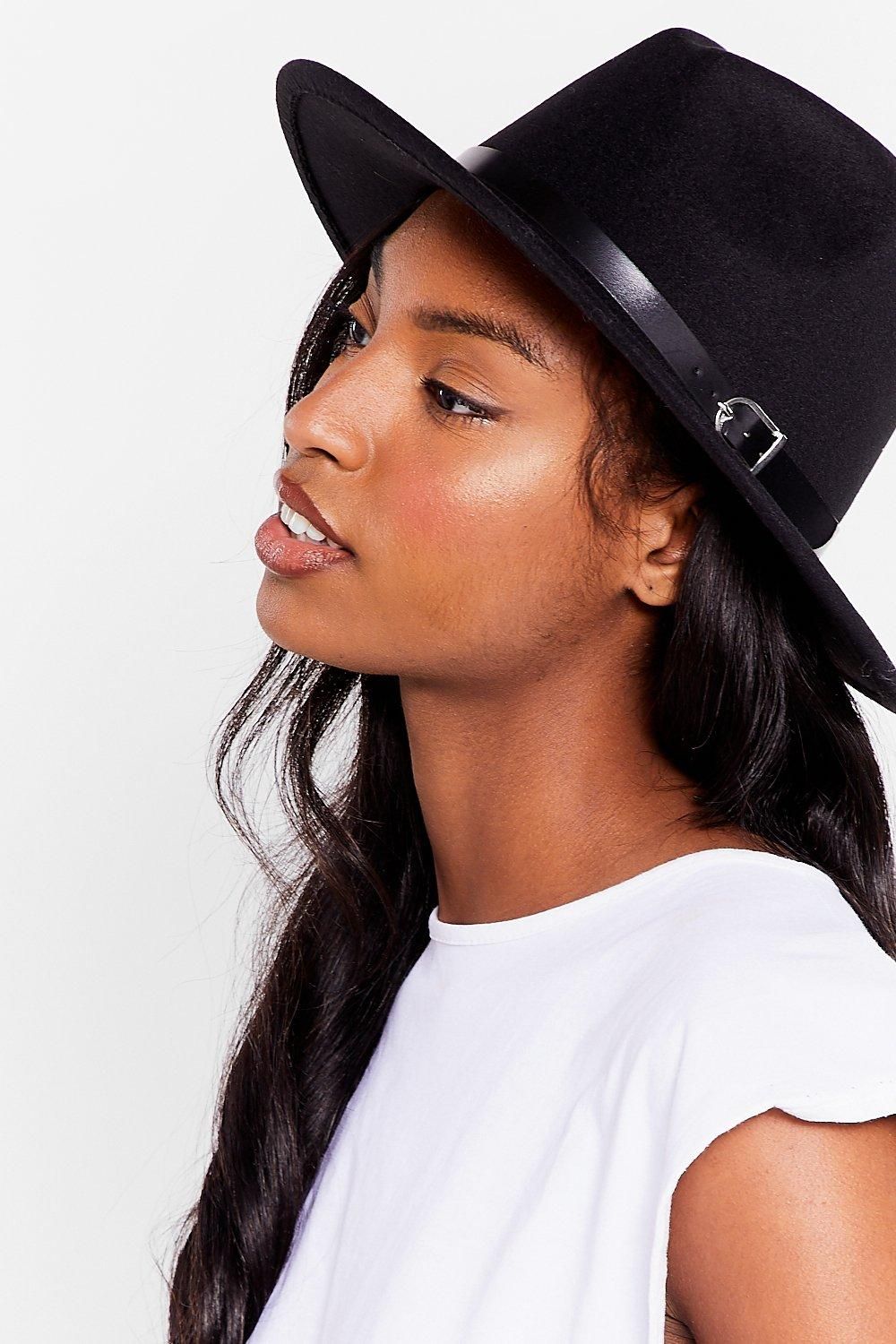 Womens Hats Off to You Faux Wool Fedora Hat - Black | NastyGal (US & CA)