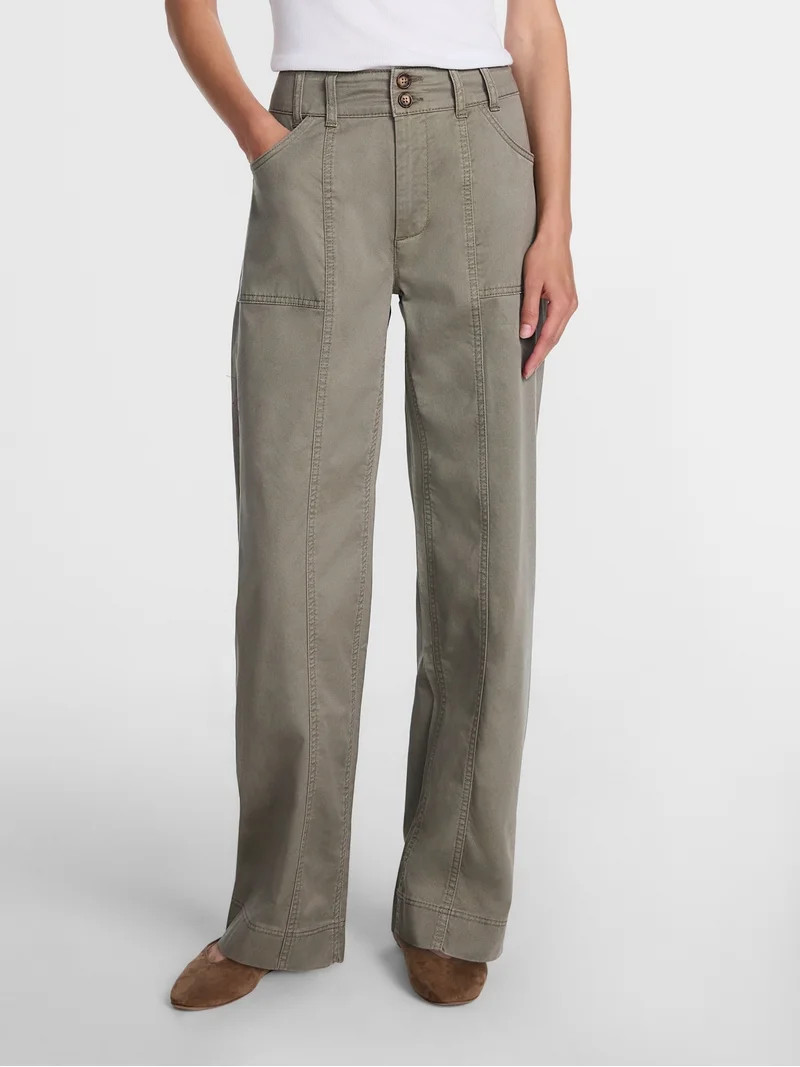 Scenario Women's Wide Leg Utility Pant, Sizes 0-20 | Walmart (US)
