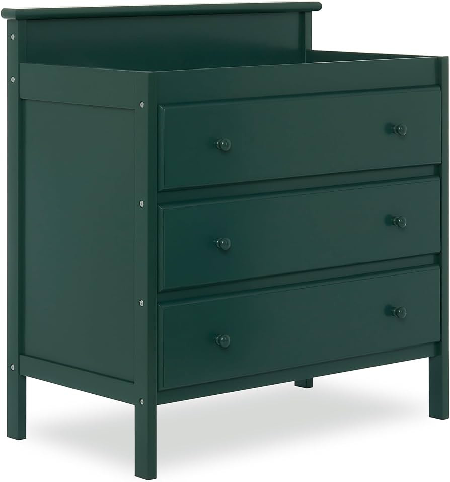 Dream On Me Mason Modern Changing Table with Free Changing Pad in Olive, Three Spacious Drawers, ... | Amazon (US)