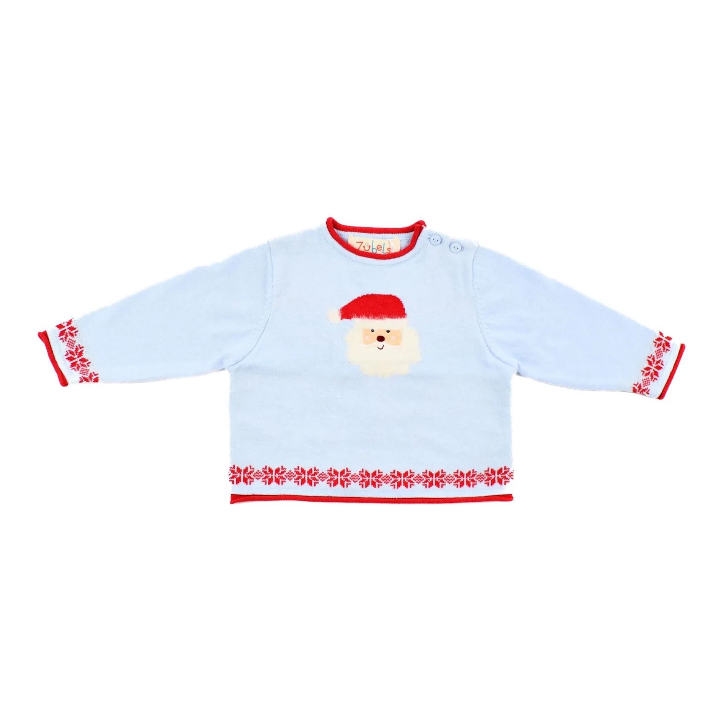 Zubels Blue Santa Sweater | JoJo Mommy