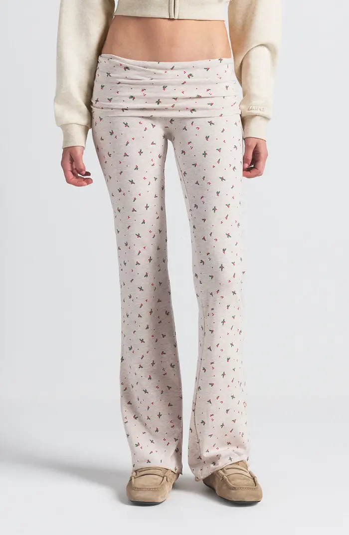 SKIMS Stretch Cotton Jersey Foldover Pants | Nordstrom | Nordstrom