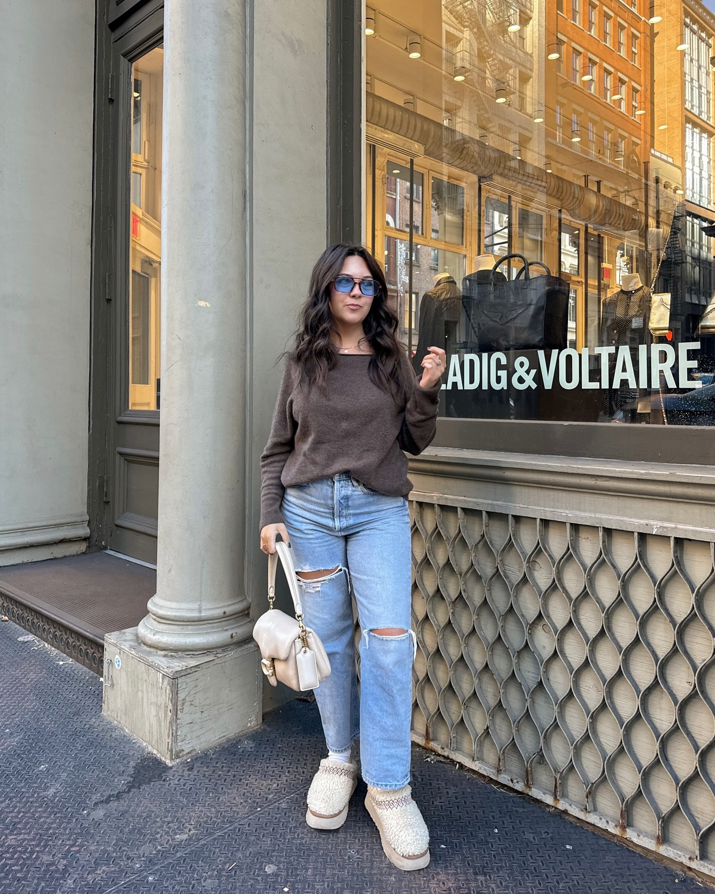 One of my most-worn pieces from last fall is back in stock 🤎 This espresso brown Mongolian cashmere oversized sweater is easily the softest thing I own — it has that perfectly relaxed, lived-in drape that works with everything from jeans to trousers to skirts.

I styled it here with classic straight-leg denim and cozy clogs for a casual NYC day, but it’s just as good layered over a satin slip skirt or with wide-leg pants for the office. It’s such a timeless fall-to-winter staple you’ll wear on repeat.

Shop the look + this year’s restock of the sweater below!
#LTKFall #LTKBackInStock #LTKStyle #LTKOutfit #FallFashion #CashmereSweater #FallStaples #NYCStyle #MinimalOutfit #NeutralStyle #CozyStyle #WardrobeEssentials

#LTKStyleTip #LTKFindsUnder100 #LTKSeasonal