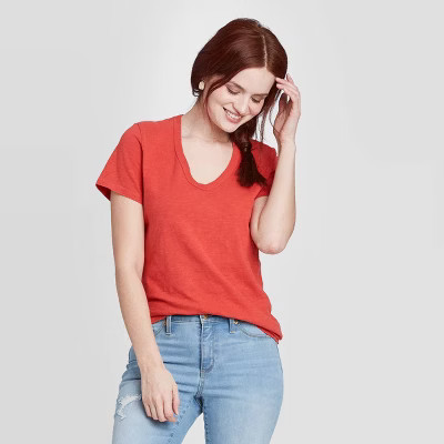 Women's Short Sleeve V-Neck T-Shirt - Universal Thread™ | Target