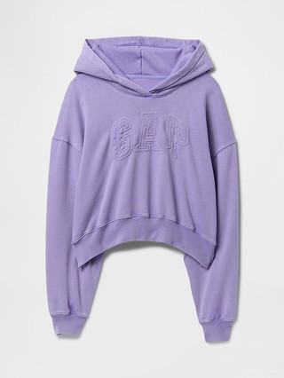 VintageSoft Cropped Logo Hoodie | Gap (US)