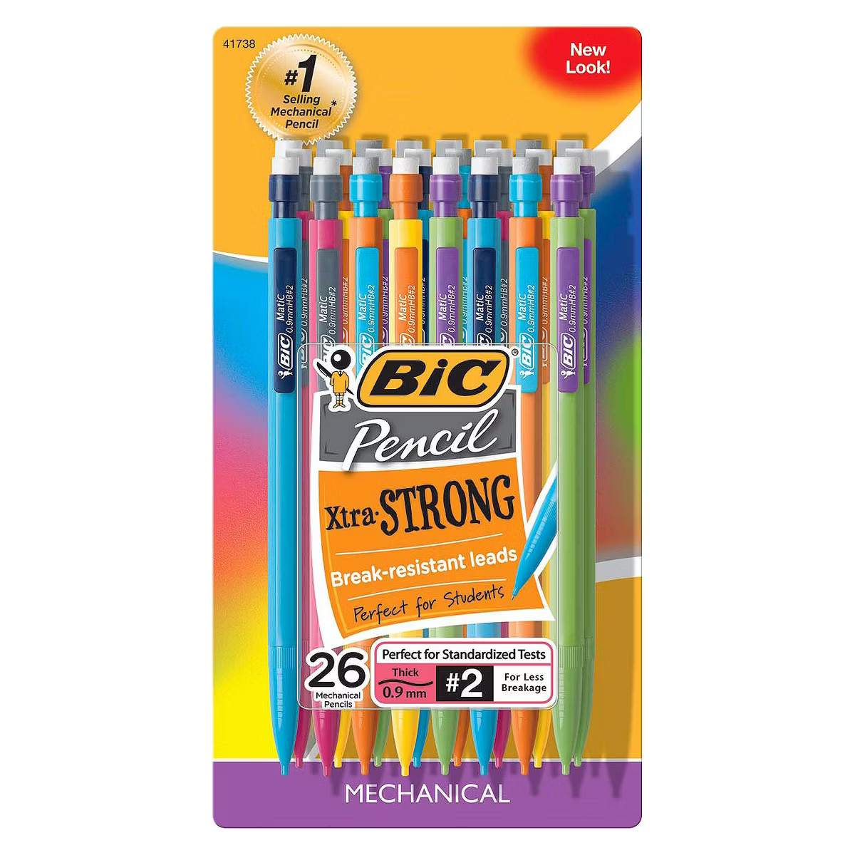 BIC #2 Xtra Strong Mechanical Pencils, 0.9mm, 26ct - Multicolor | Target