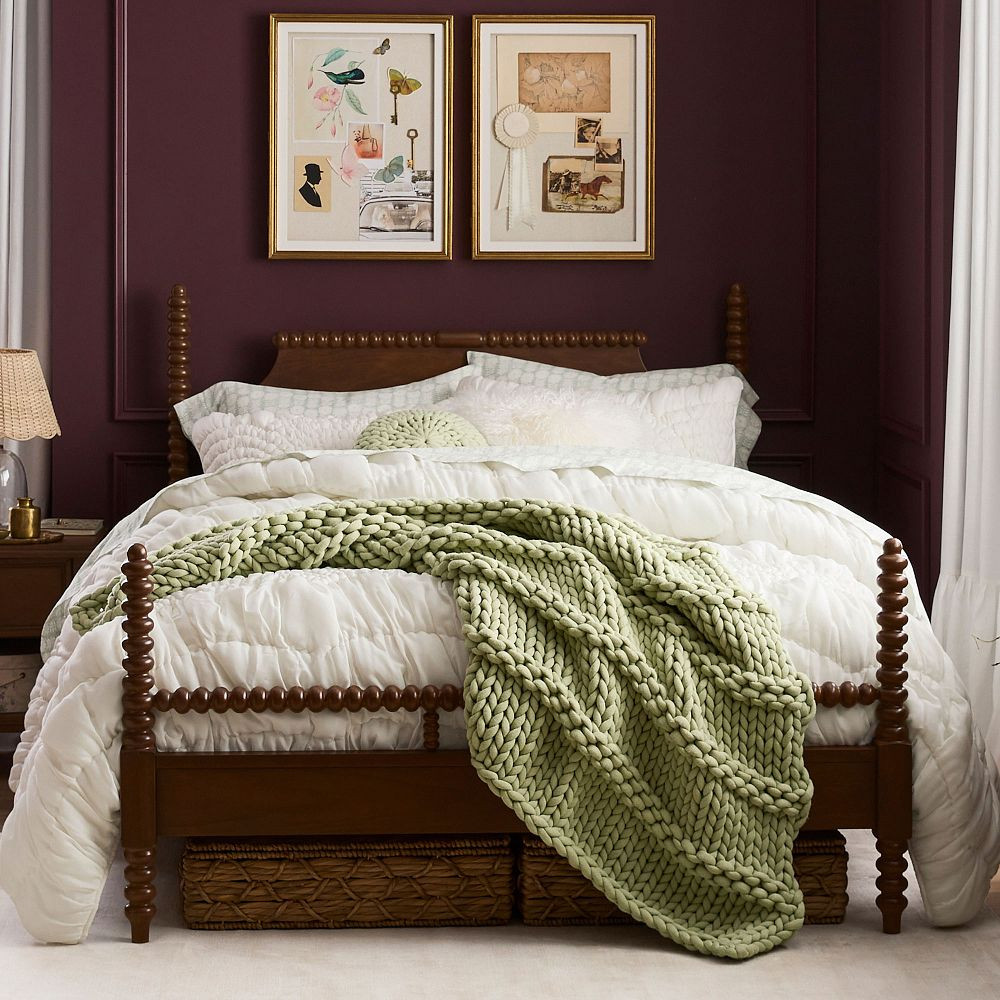 Chris Loves Julia Turned Wood Bed | Pottery Barn Teen