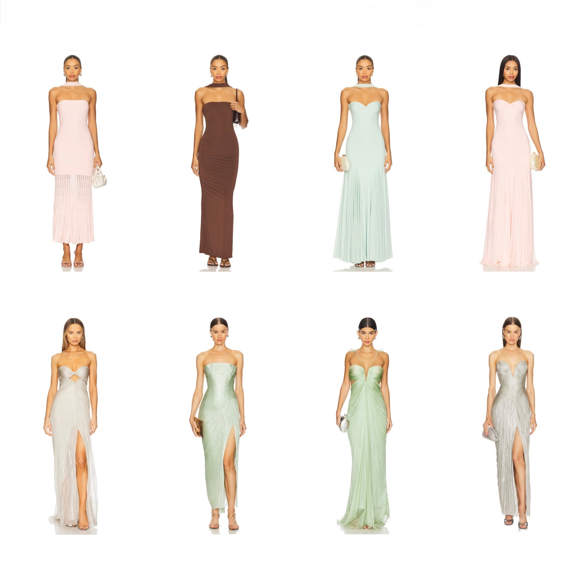 Revolve Dresses/Gowns! 
-Kelly Pleated Knit Dress in Baby Pink
Lovers and Friends
-Brissa Maxi Dress in Brown
ALL THE WAYS
-Berta Dress in Mint Deme by Gabriella
-Berta Dress in Pink Deme by Gabriella
-Quiana in New Opal
Maria Lucia Hohan
-Layana Dress in Aqua
Maria Lucia Hohan
-Letitia Gown in Aqua
Maria Lucia Hohan
-Noor Gown in Gunmetal
Maria Lucia Hohan

#LTKStyleTip #LTKWedding #LTKParties