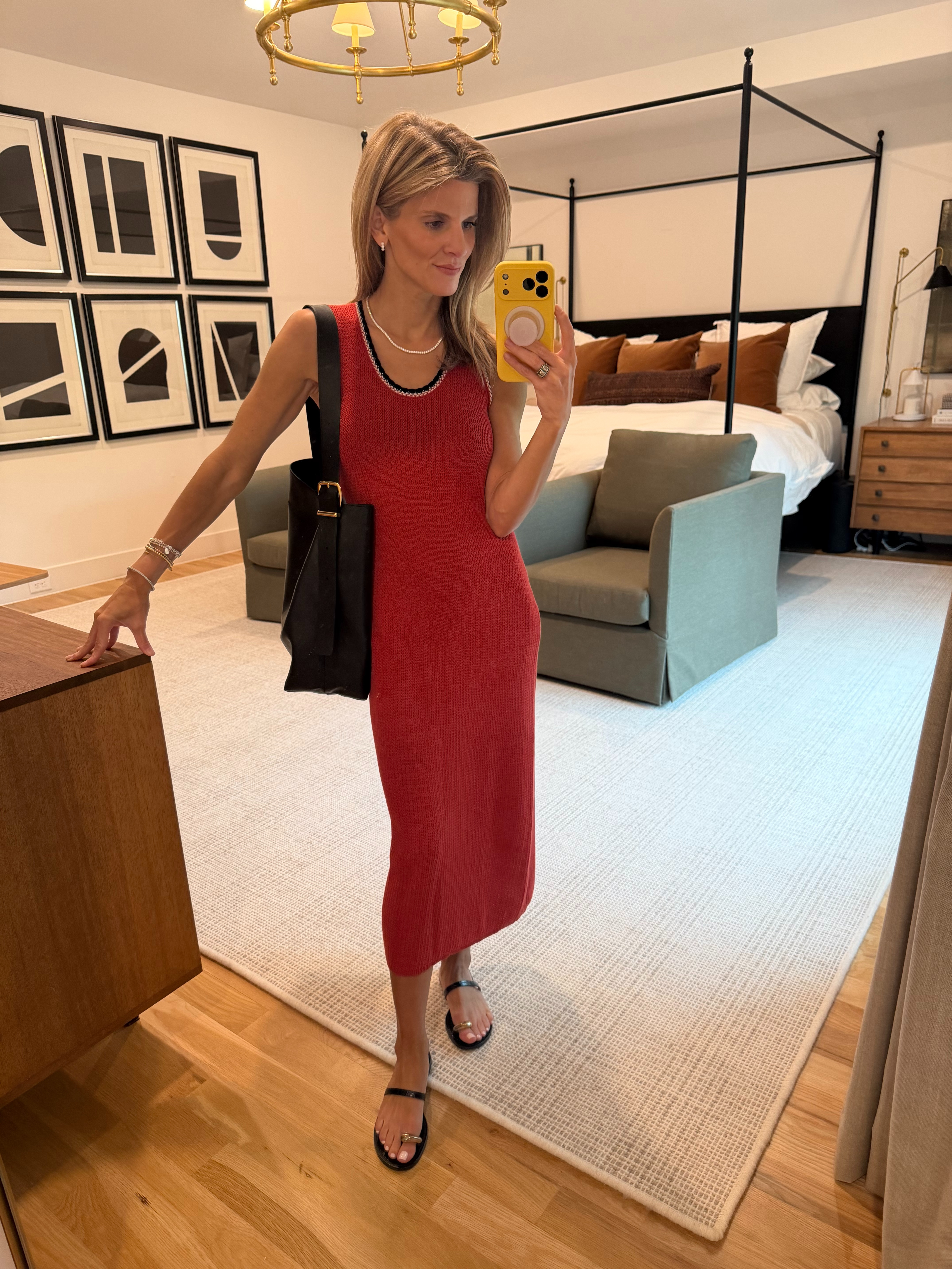 new varley knit dress (wearing XXS) 

 