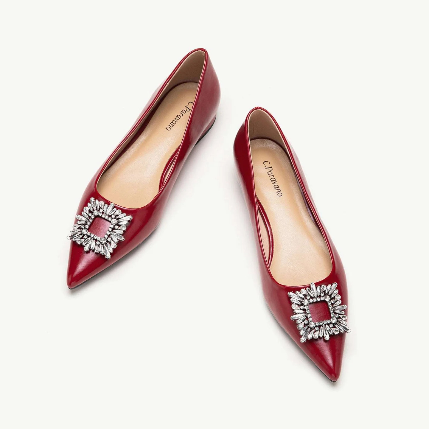 Crystal Buckle Flats (Aida) | C.Paravano | cparavano